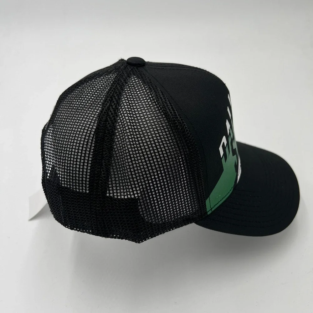 Adidas Dallas Stars Trucker Hat Black Green White Mesh Snapback‎ One Size